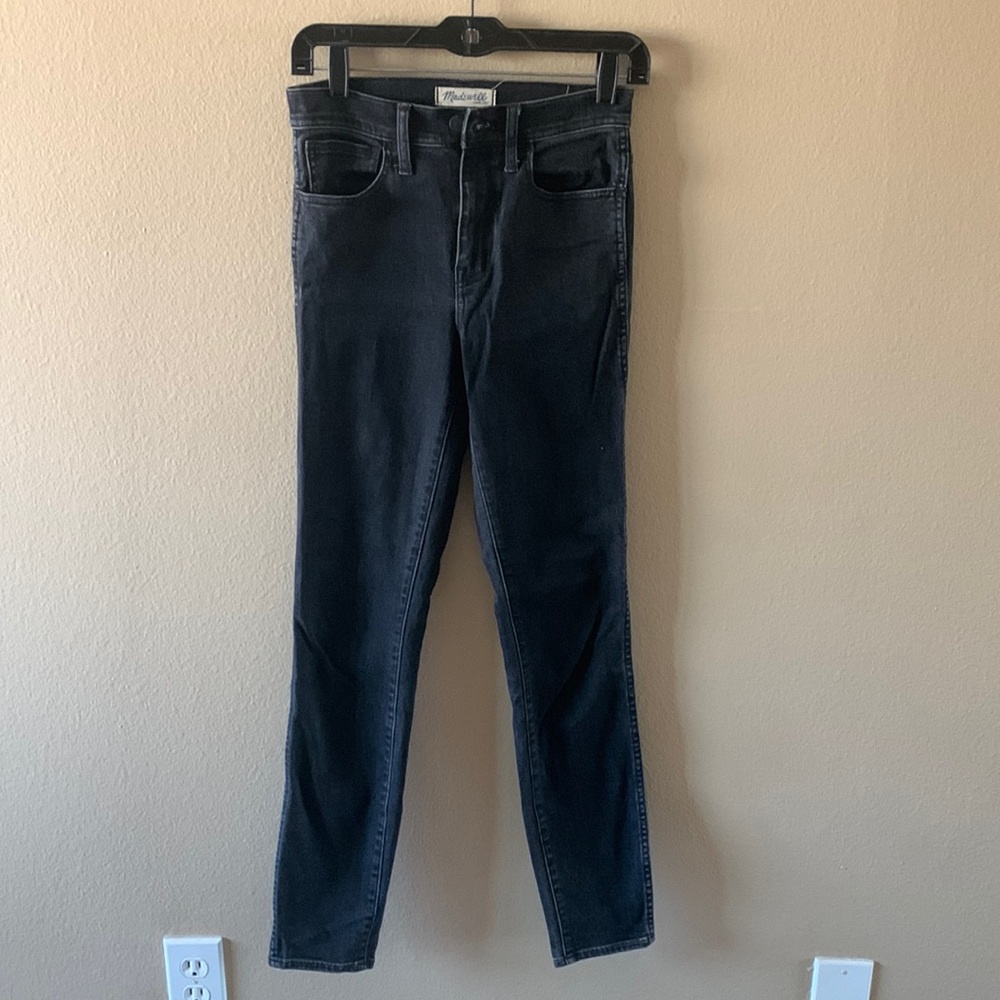 Madewell skinny jeans smoky black